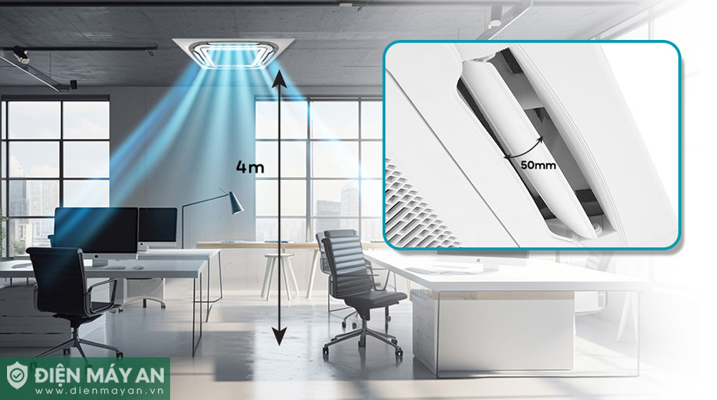 Điều Hòa Âm Trần Cassette Casper 18000 BTU 1 Chiều CC-18FS35